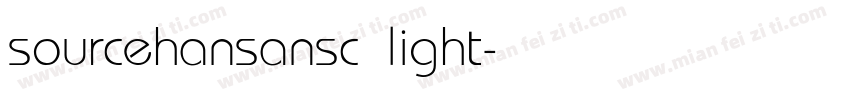 sourcehansansc light字体转换